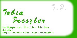 tobia preszler business card